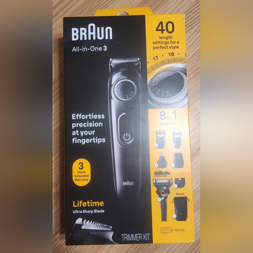 Braun All-in-One 8-in-1 Electric Beard Trimmer Kit & Razor